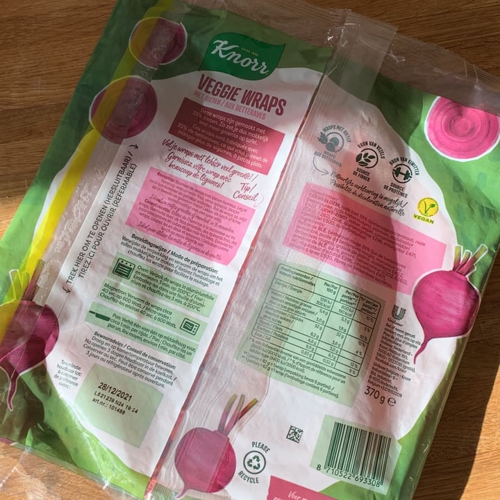 photo of Knorr Veggie Wraps shared by @kiyivinski on  15 Oct 2021 - review
