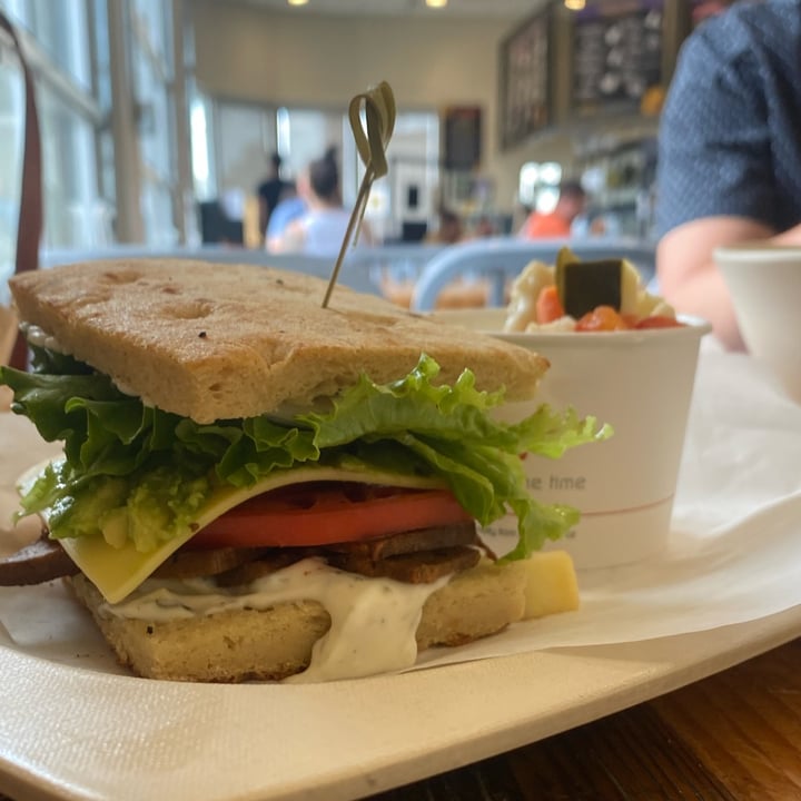 photo of Sunflower Bakehouse TBLT Sandwhich shared by @veganabbysway on  26 Jul 2022 - review