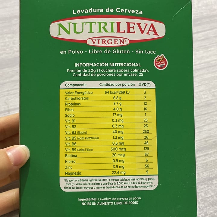 review photo of Nutrileva Levadura de Cerveza Natural shared by @biancabruno on 04 Apr 2022 - review