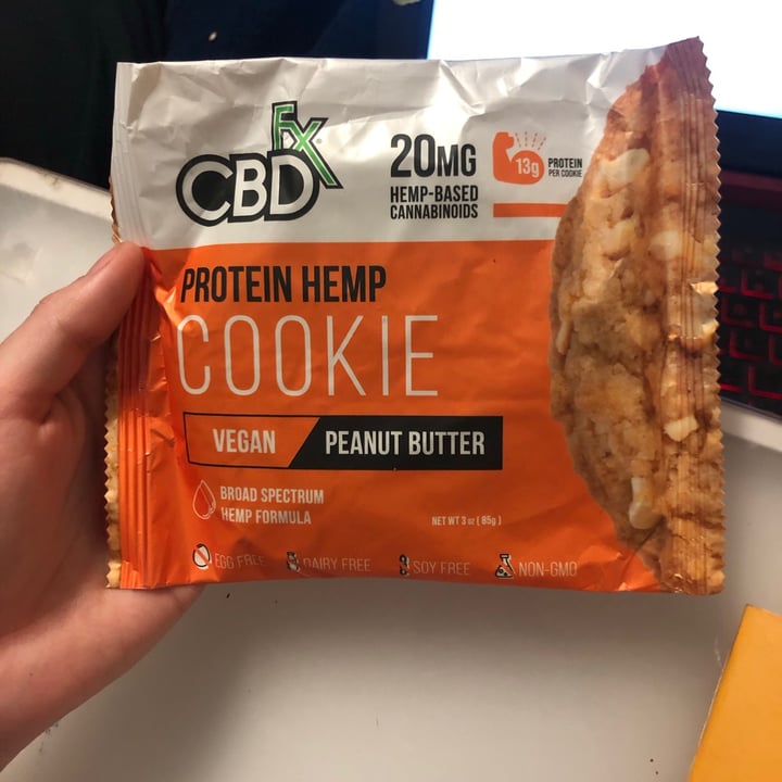 review photo of Cbdfx Protein Hemp Cookie Peanut shared by @vegannorteno on 12 Feb 2021 - review