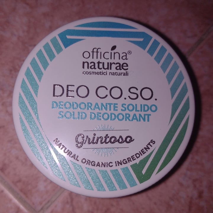 photo of Officina naturae Deo Co.So. Deodorante Solido Grintoso shared by @laflexitarianavegan on  02 Jul 2022 - review