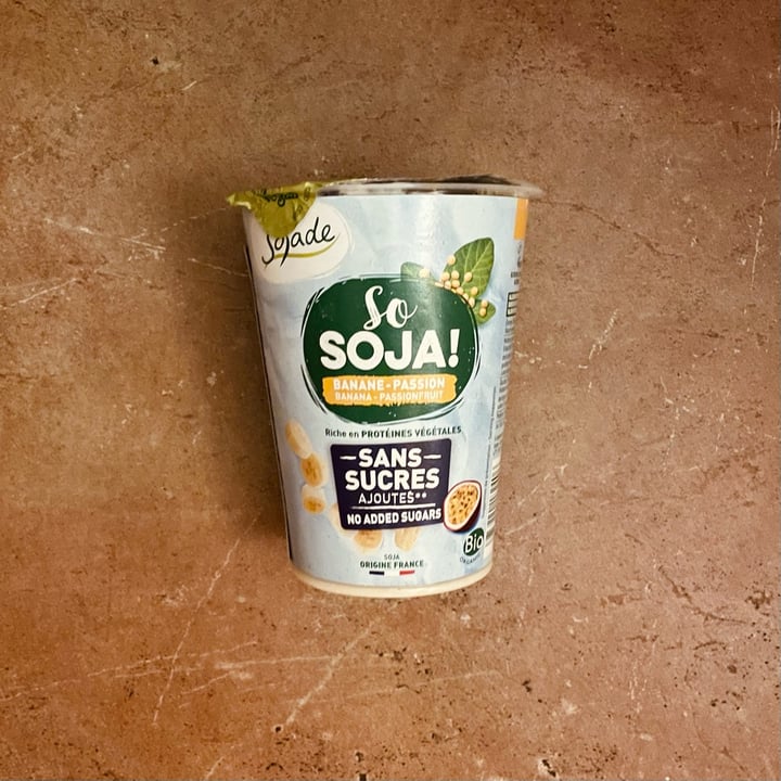 photo of Sojade Yogurt banana e frutto della passione shared by @serenarinaldi on  15 Jun 2022 - review