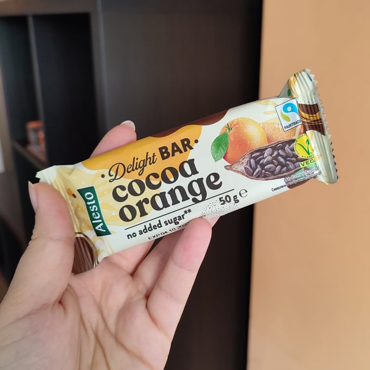 photo of Alesto Delight Bar Cocoa Orange shared by @flouredfingers on  28 Oct 2021 - review