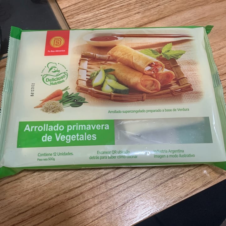 photo of Fu bao alimentos Arollado primavera de vegetales shared by @keylapierangeli on  13 Apr 2022 - review