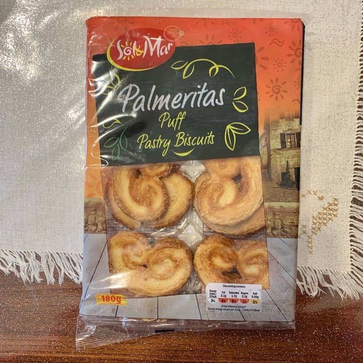 photo of Sol & Mar Palmeritas Puff Pastry Biscuits shared by @adele91m on  02 Nov 2021 - review