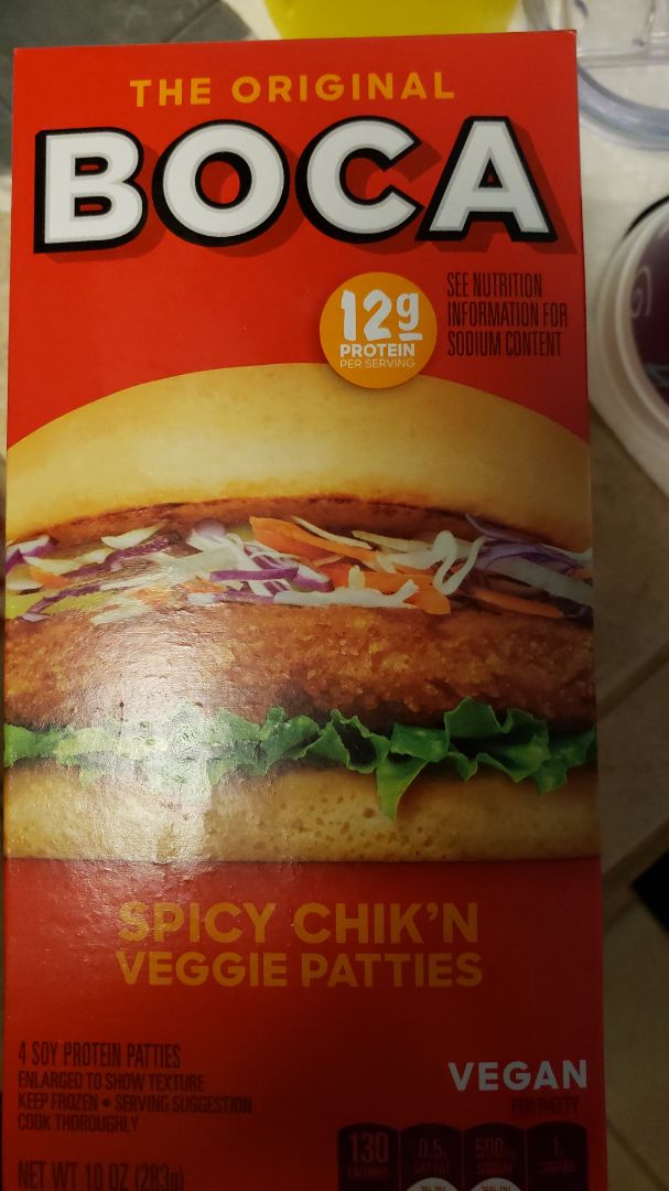 photo of BOCA Spicy Chik’n Veggie Patties shared by @cynthia84 on  05 Oct 2019 - review