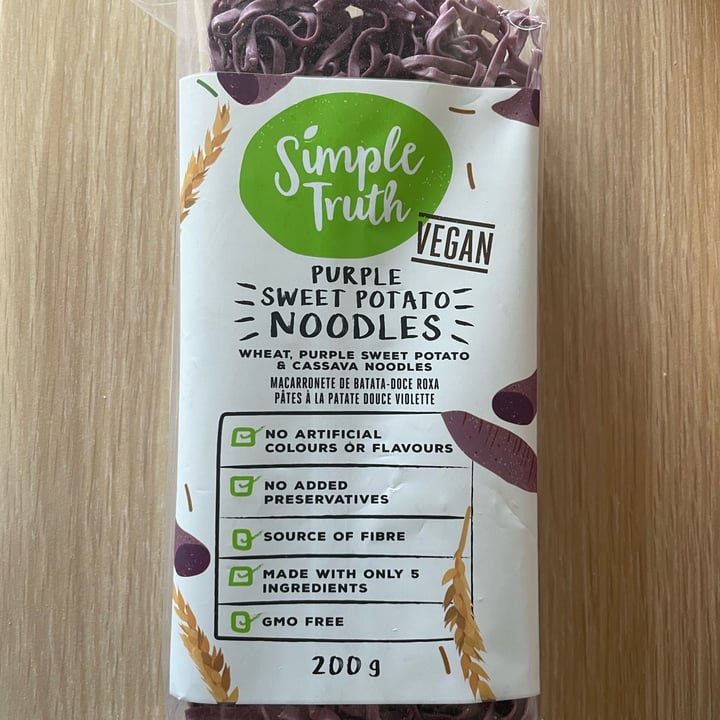 photo of Simple Truth Purple sweet potato noodles shared by @thehumblechickpea on  08 Dec 2022 - review