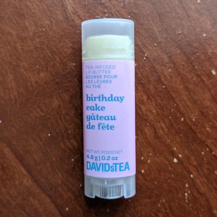 photo of DAVIDsTEA Birthday Cake Tea-Infused Lip Butter shared by @awnyer on  14 Feb 2021 - review