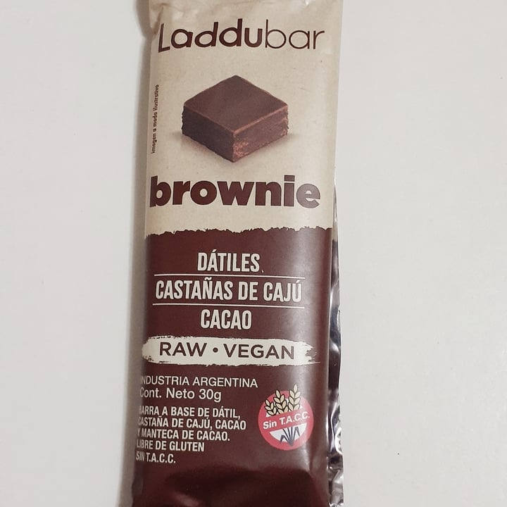 photo of Laddubar Barra sabor Brownie shared by @lalaveg on  06 Nov 2020 - review