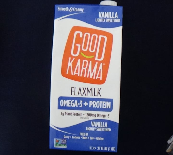 photo of Good Karma Vanilla Lightly Sweetened Flaxmilk + Protein shared by @feelideal on  04 Sep 2020 - review