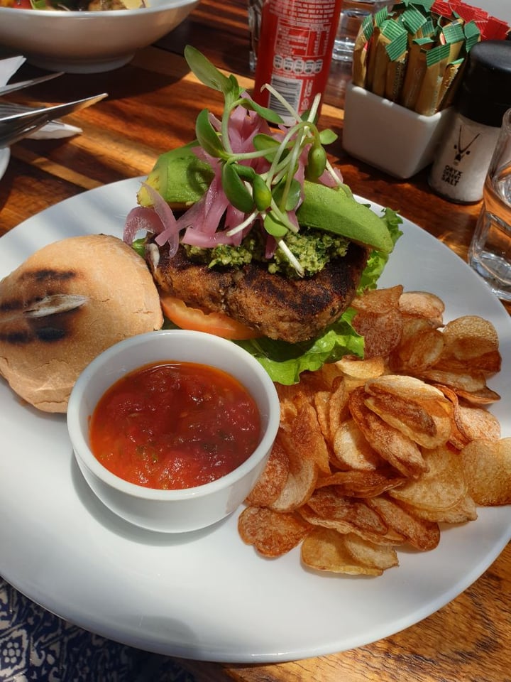photo of The Courtyard Café Vegan burger shared by @jennsymatt on  17 Dec 2019 - review