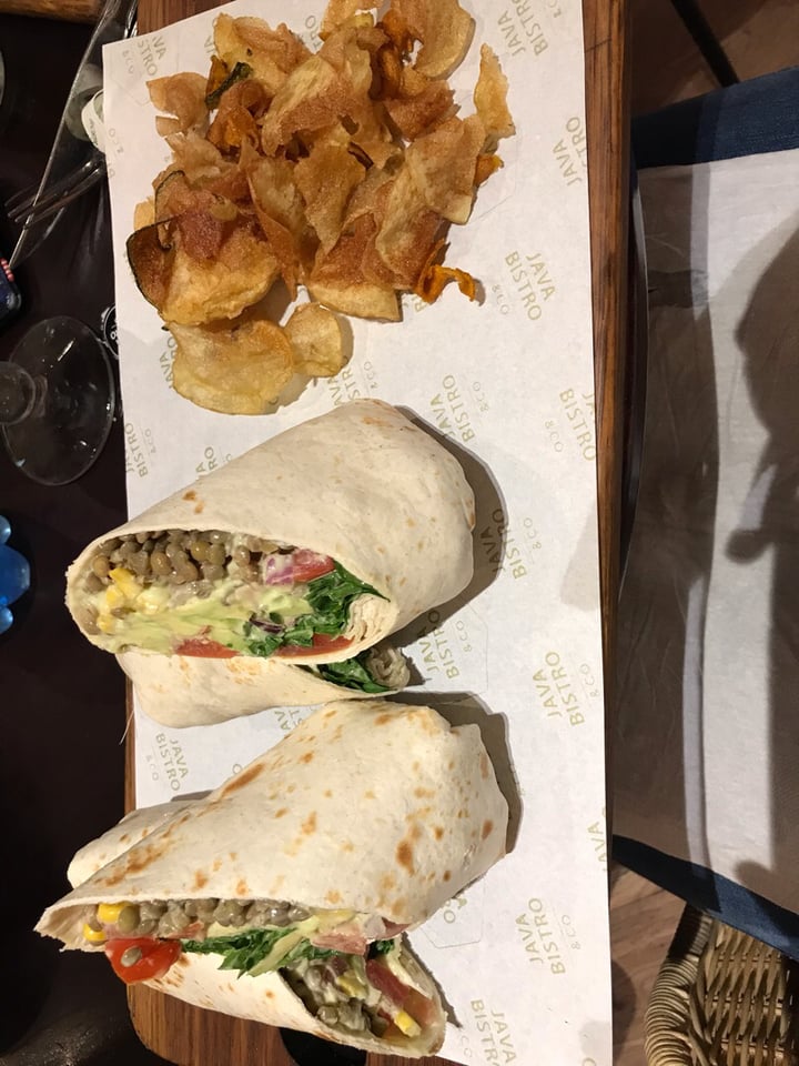 photo of Java Cafe/Bistro Stellenbosch Vegan wraps shared by @jessicabullard on  16 Sep 2019 - review