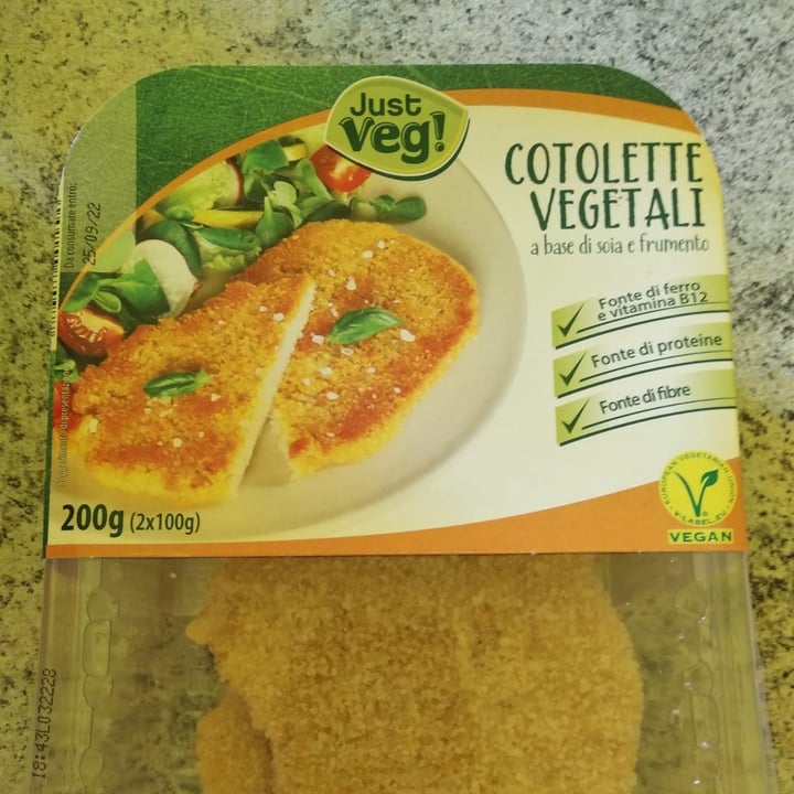 photo of Just Veg! (ALDI Italy) Cotolette vegetali shared by @alevale on  10 Sep 2022 - review