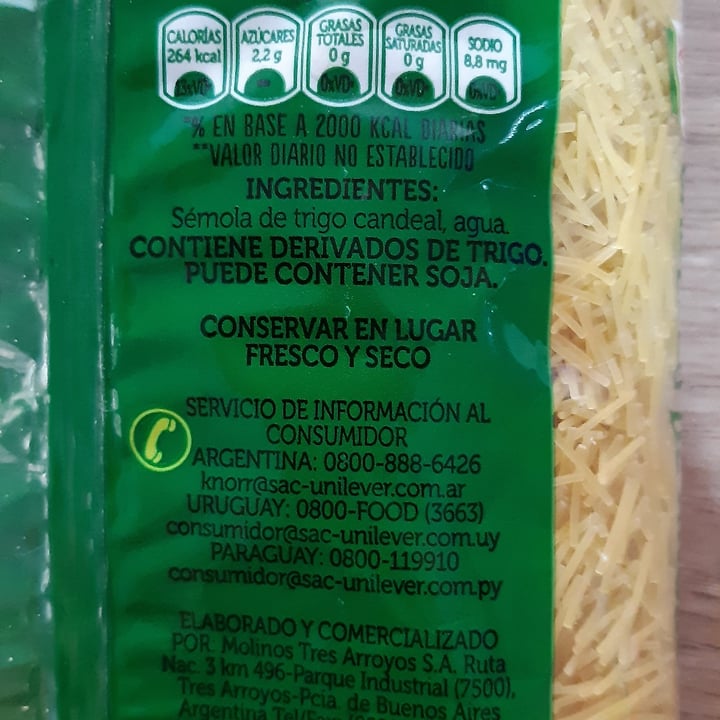 photo of Knorr Fideos Cabello De Angel shared by @br3n on  05 Nov 2020 - review