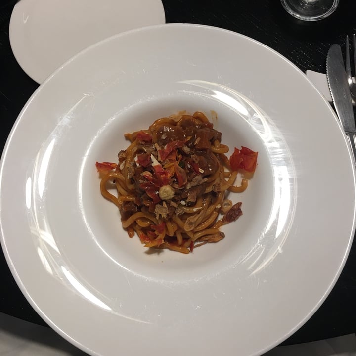 photo of Capra e Cavoli vegetariano, vegano e pesce Pici con ragù vegano shared by @mintypig on  15 Jun 2022 - review