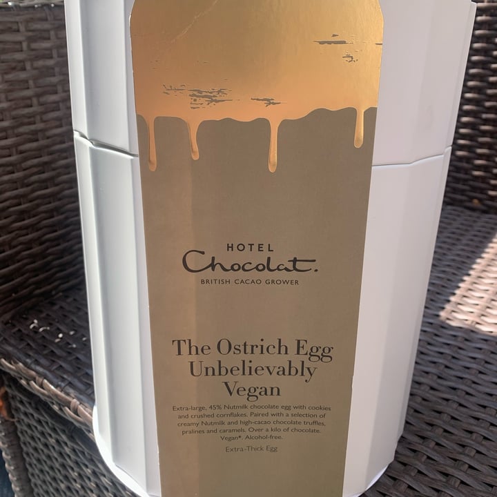 photo of hotel chocolat The Ostrich Egg, Unbelievably Vegan shared by @veganfooduk on  03 Jun 2022 - review