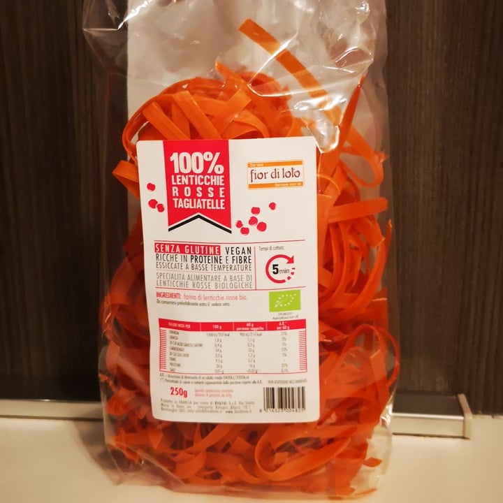 photo of Fior di Loto 100% lenticchie rosse tagliatelle shared by @simomalu on  23 Apr 2022 - review