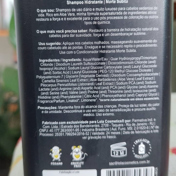 review photo of Lola Cosmetics Condicionador Morte Súbita shared by @evenilton on 10 May 2022 - review