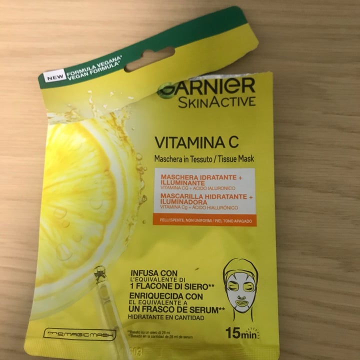 photo of Garnier maschera tessuto vitamin c shared by @lauragri on  13 Sep 2022 - review