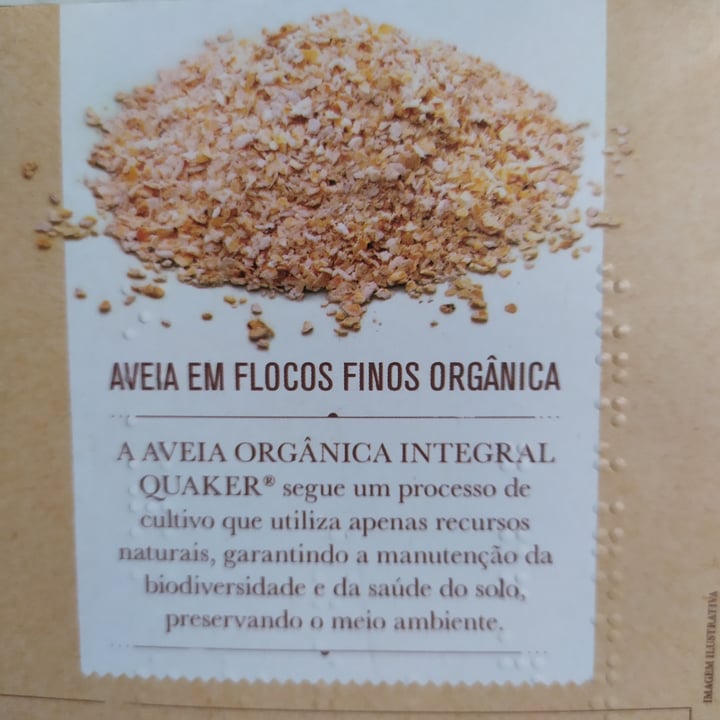 photo of Quaker Aveia Orgânica Integral Em Flocos Finos shared by @cmiethke on  14 May 2022 - review