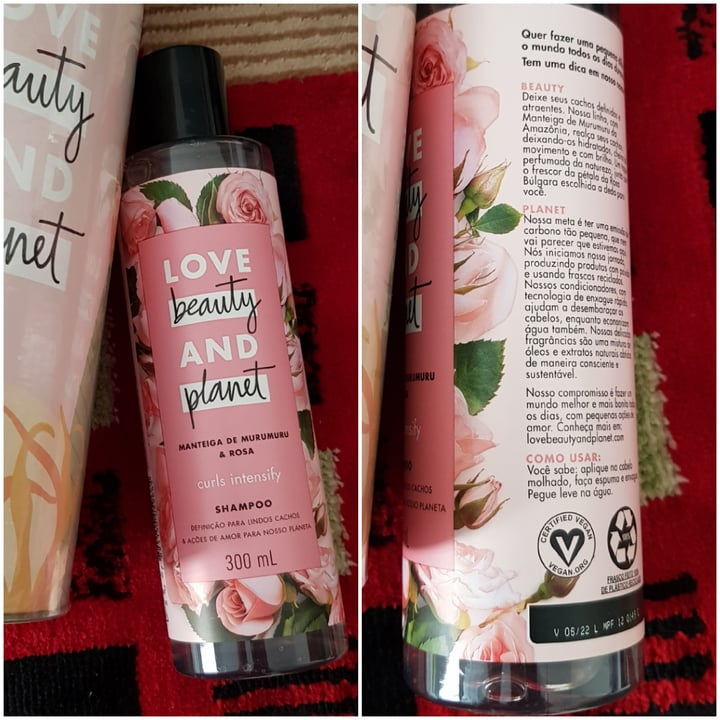 photo of Love Beauty and Planet Manteiga de Murumuru & Rosa Shampoo shared by @vrgvegana on  26 Apr 2022 - review
