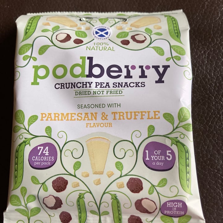 review photo of Podberry Crunchy pea snack Parmesan and Truffle shared by @spudhead on 13 Sep 2021 - review