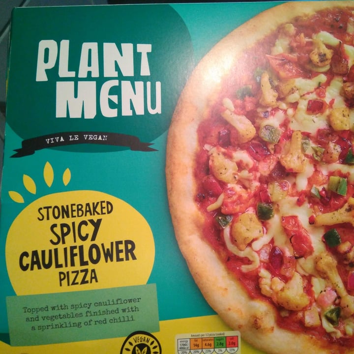 photo of ALDI Plant Kitchen Stonebaked Spicy Cauliflower Pizza shared by @pboa on  04 May 2020 - review