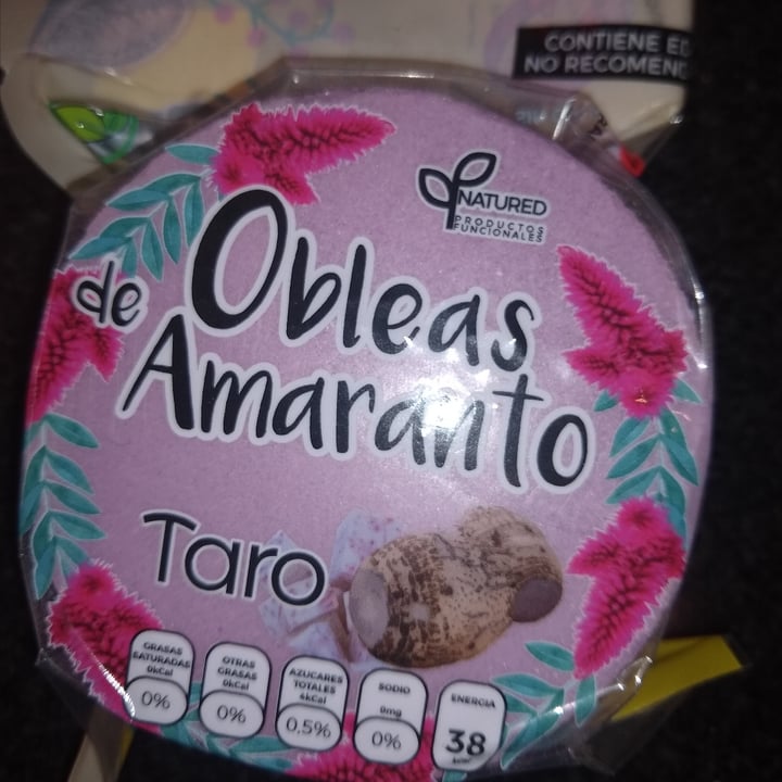 photo of Natured Obleas De Amaranto Sabor Taro shared by @danielamendoza on  02 Jun 2021 - review