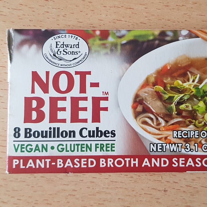 photo of Edward & Sons Not-Beef™ Boullion Cubes shared by @shibuyacrow on  15 Oct 2022 - review