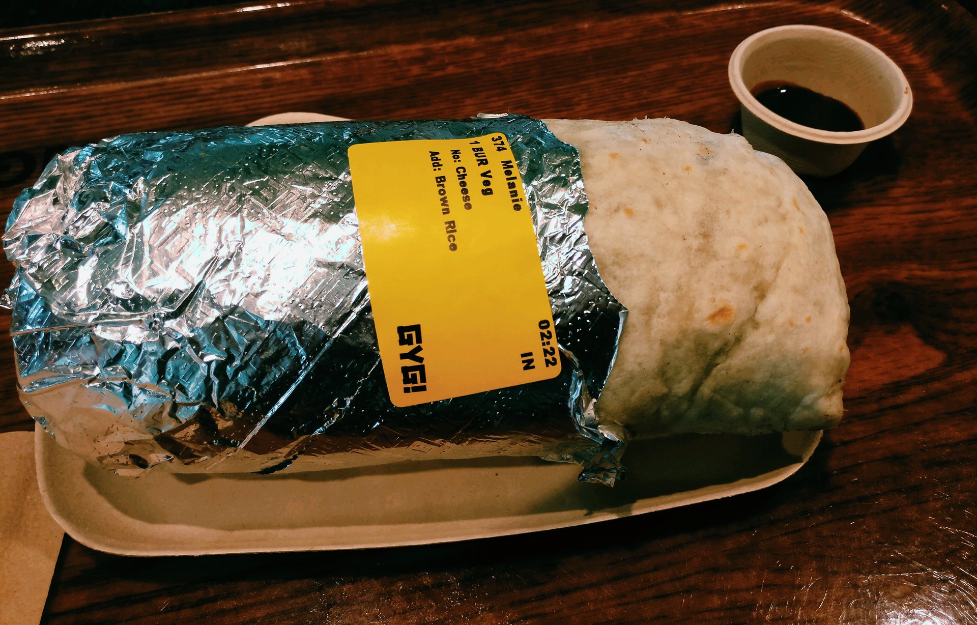 Guzman Y Gomez Asia Square Vegetable Burrito Reviews abillion