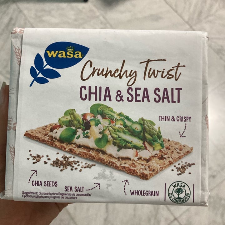 photo of Wasa crunchy twist chia and sea salt shared by @francusmenia on  13 Sep 2022 - review
