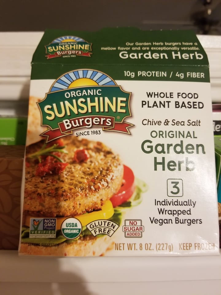 review photo of Sunshine Burger Sunshine burger garden herb shared by @hanaherbivore on 23 Dec 2018 - review