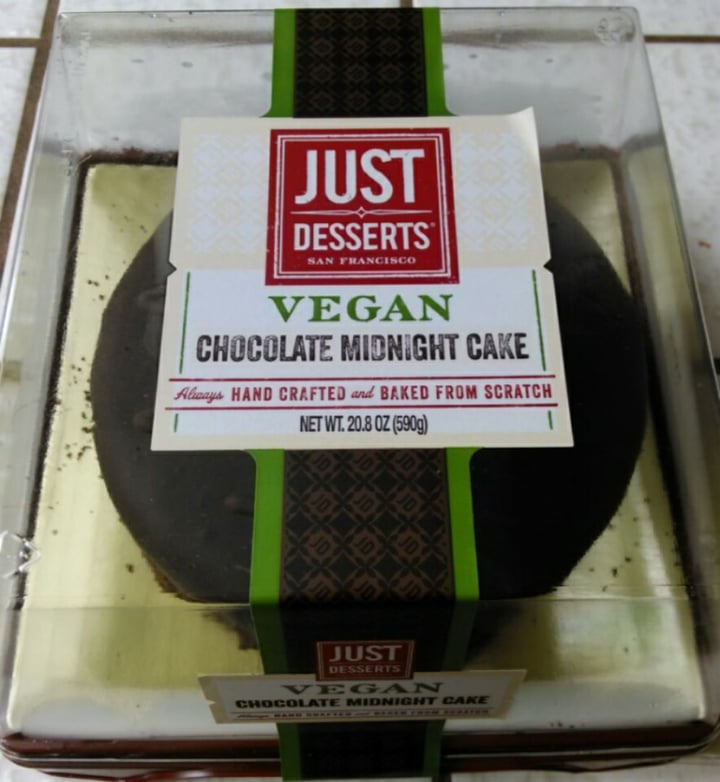 photo of Just Desserts San Francisco Vegan Chocolate Midnight Cake shared by @elementalv on  27 Dec 2019 - review