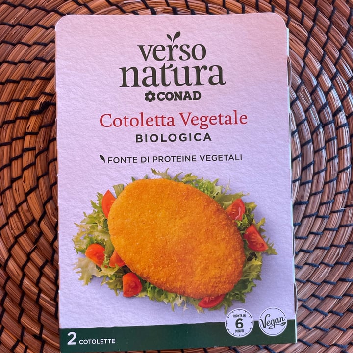 photo of Verso Natura Conad Veg Cotoletta Vegetale Biologica shared by @fioredicampo on  29 Sep 2022 - review