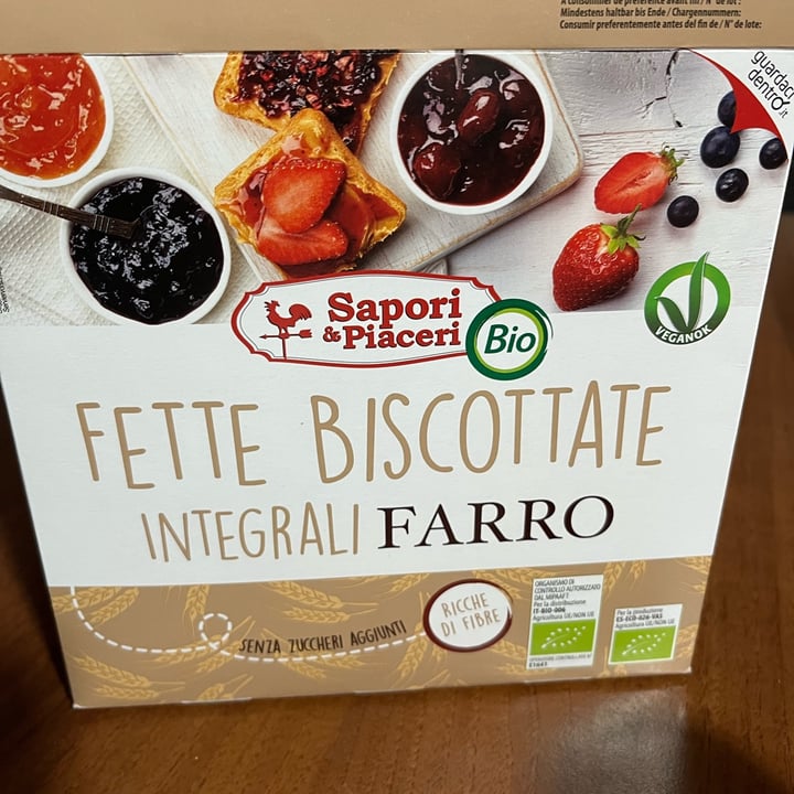 review photo of Sapori&piaceri Bio Fette Biscottate Integrali Farro shared by @cucinaveganaveloce on 10 Apr 2022 - review