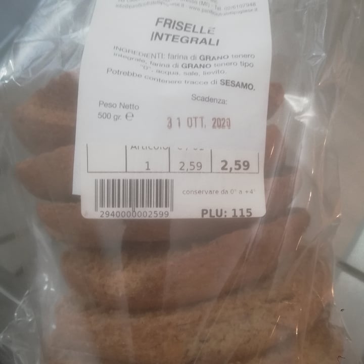 review photo of Panificio fratelli Pugliese Friselle integrali shared by @alexxxx on 02 Aug 2020 - review