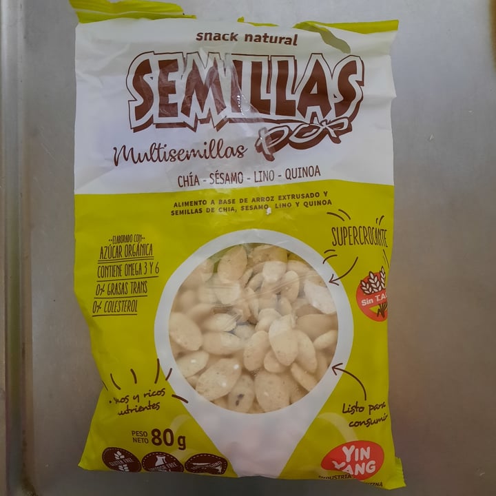 photo of Yin Yang Snack Natural Semillas Multisemillas POP shared by @marilusolange on  16 Jan 2021 - review