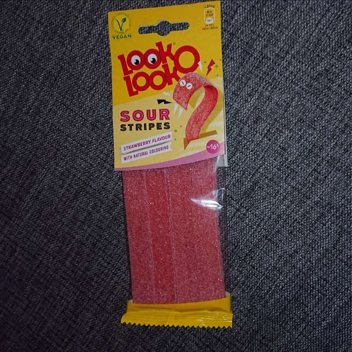 photo of Look o Look Sour Stripes Strawberry shared by @soyflake on  24 Jan 2022 - review