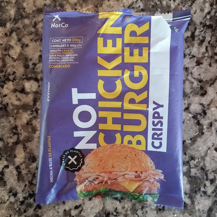 photo of NotCo Not Chicken Burger Crispy shared by @mavipesoa on  17 Aug 2022 - review