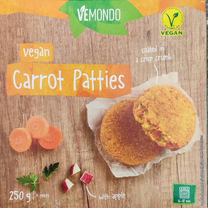 photo of Vemondo  vegan carrot patties shared by @esperanzafumilla on  22 Jul 2022 - review