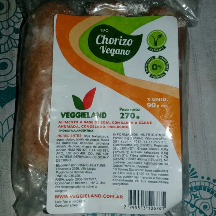 photo of Veggieland Chorizo Vegano shared by @angelwindstar on  12 Feb 2021 - review