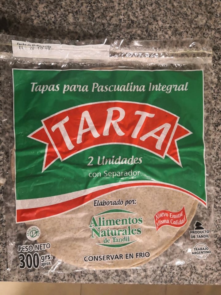photo of Tapint Tapas Para Tarta Integral shared by @imperfectavegana on  01 Nov 2019 - review