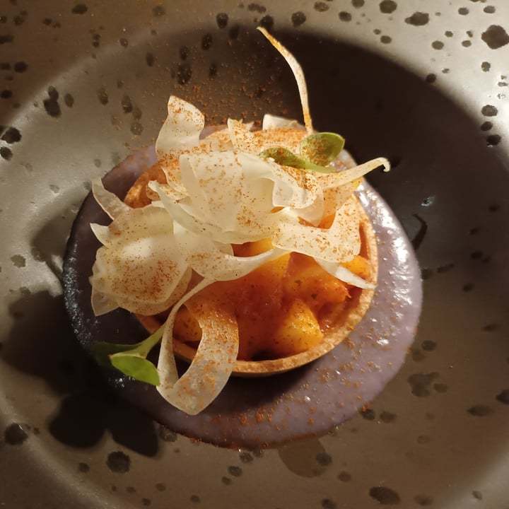 photo of Osteria Dell'Angelo Sable' con pere al pomodoro, finocchio,crema di patate viola e zenzero shared by @samarra on  08 Oct 2022 - review