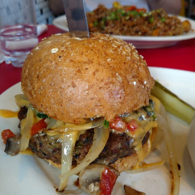 Photo of the dish “Cajun Black Bean Burger”