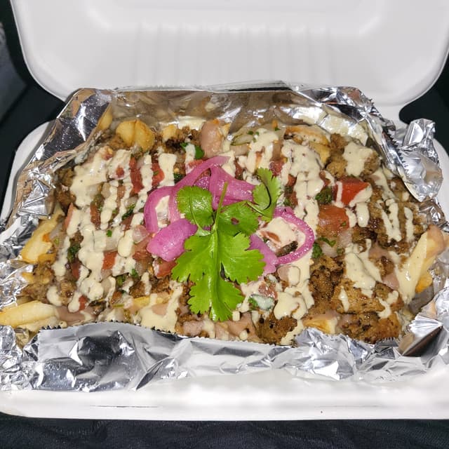 菜肴“Papas Nachos”的照片