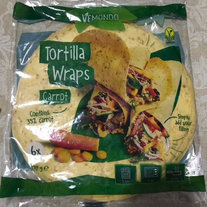 photo of Vemondo Tortilla wraps carrots shared by @fravita on  15 Aug 2022 - review