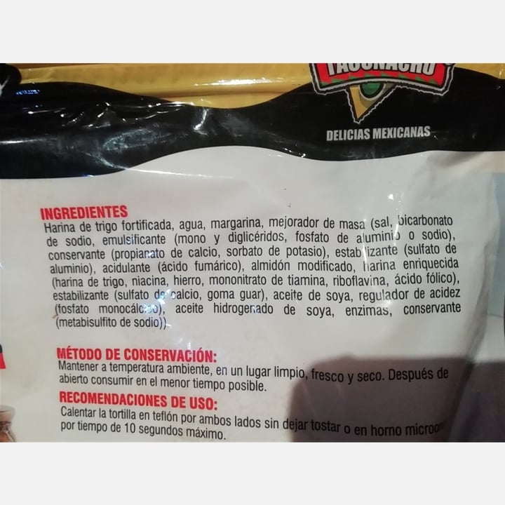photo of TACONACHO Tortillas de harina de trigo shared by @valeapolinar on  01 Jul 2021 - review