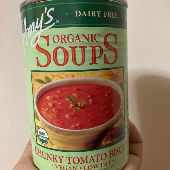 photo of Amy’s Chunky Tomato Bisque shared by @veganjewelsnyc on  11 Feb 2021 - review