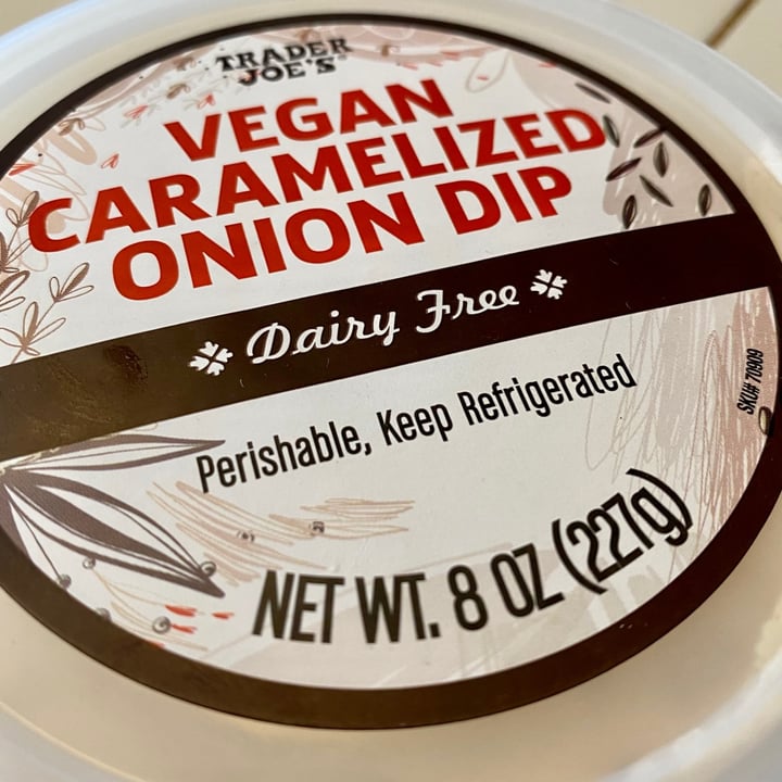 photo of Trader Joe's Vegan Caramelized Onion Dip shared by @curvycarbivore on  24 May 2021 - review