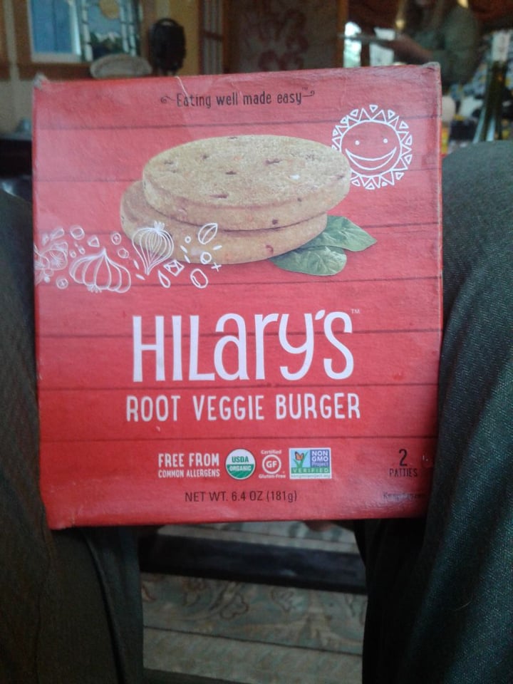 photo of Hilary's Root Veggie Burger shared by @earthtoerikka on  12 Apr 2020 - review